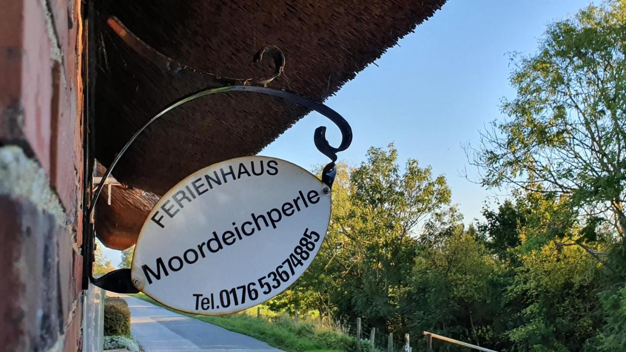 Reetdachhaus Moordeichperle Villa Nordstrand Buitenkant foto