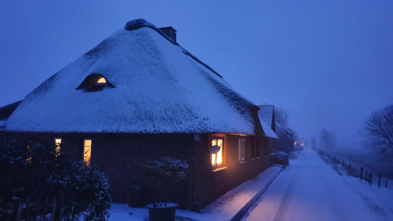 Reetdachhaus Moordeichperle Villa Nordstrand Buitenkant foto